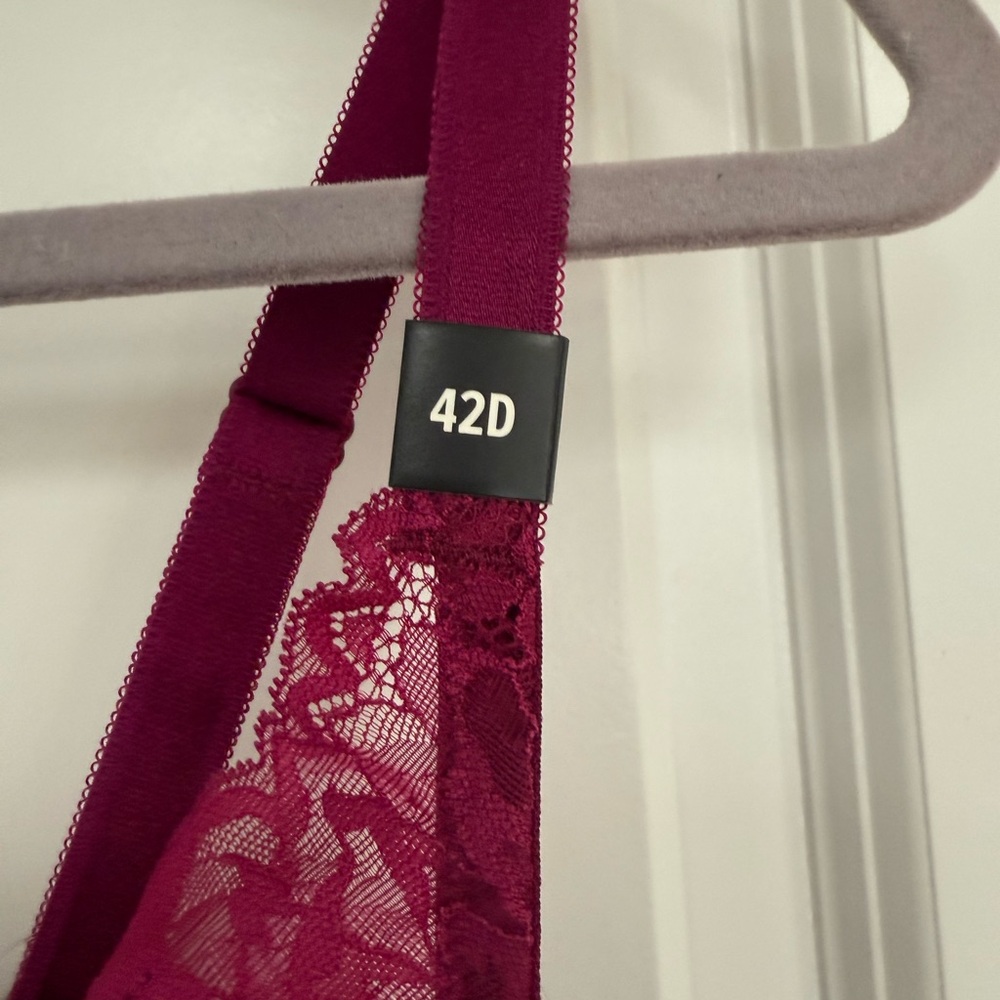 Torrid Pink Lace Bra and Panty Set - Picture 3 of 7